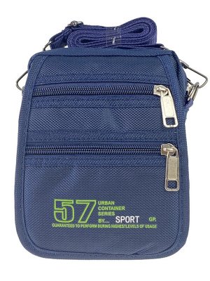 Текстильная поясная сумка со спортивным принтом, цвет тёмно-синий