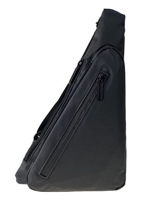 Молодёжная нагрудная сумка из текстиля, цвет чёрный