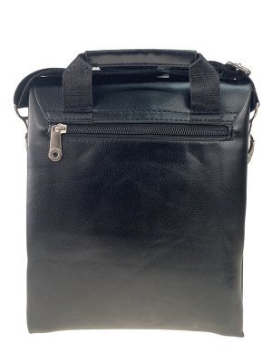 Greta Мужская сумка-планшет из гладкой экокожи, цвет чёрный