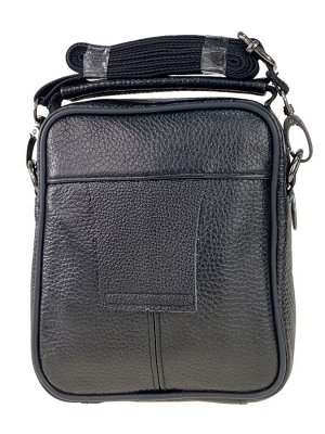 Кожаная мужская сумка на пояс, чёрный цвет