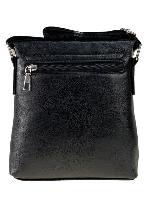 Мужская сумка-планшет из чёрной экокожи