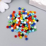 Бисер круглый 6/0 &quot;Разноцветный&quot; 30 гр(+ /- 2гр)