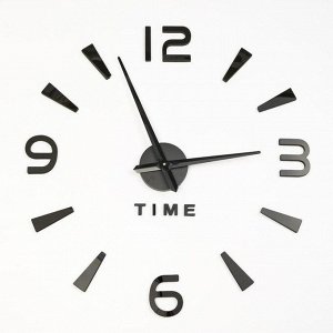 Часы-наклейка DIY "Кавалье", d=120 см, черные 2366734