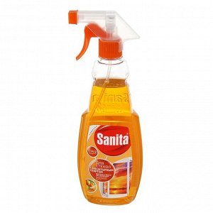 Средство для мытья стёкол и зеркал Sanita "Красный апельсин", спрей 500 мл