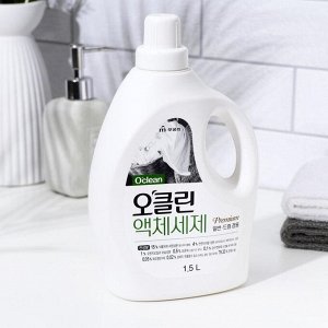 Жидкое средство O’clean Liquid Laundry Detergent для бережной стирки на основе плодов мыльного дерева и соды с антибактериальным эффектом, 1,5 л