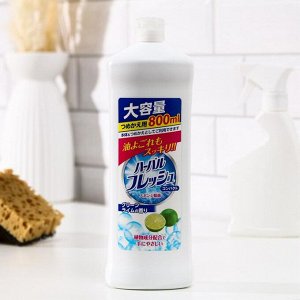 Концентрированное средство для мытья посуды, овощей и фруктов Mitsuei, с ароматом лайма, 800 мл