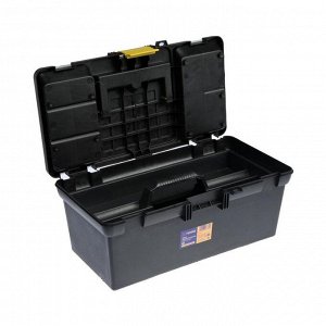 Ящик для инструмента ТУНДРА, 16", 39х20х17 см, пластиковый, съемный лоток, 2 органайзера