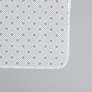 Набор ковриков для ванны и туалета Доляна «Листья», 2 шт: 50x80, 40x50 см