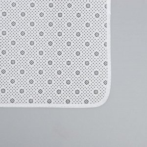 Набор ковриков для ванны и туалета Доляна «Геометрия цветов», 2 шт: 50x80, 40x50 см