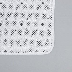 Коврик Доляна «Соты», 45x120 см, цвет серый