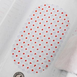SPA-коврик для ванны на присосках Доляна «Крапинка», 35x60 см, цвет МИКС