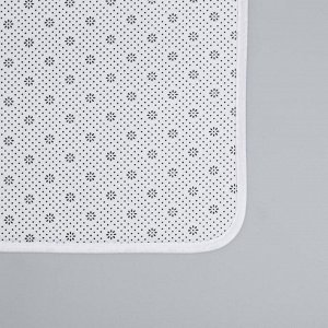 Набор ковриков для ванны и туалета Доляна «Бурлеск», 2 шт: 50x80, 40x50 см, цвет серый