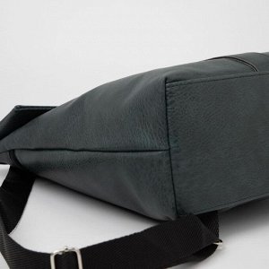 Рюкзак, отдел на клапане, наружный карман, цвет зелёный