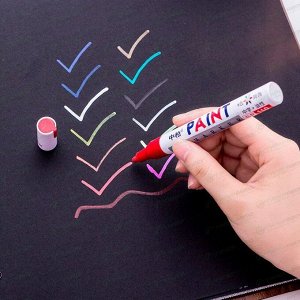 Маркер эмалевый Sipa Paint Marker, серебристый, перманентный, для различных поверхностей, 4мм