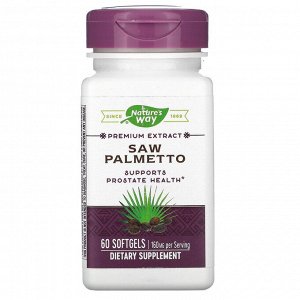 Nature's Way, Saw Palmetto, 160 mg, 60 Softgels