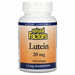 Natural Factors, лютеин, 20 мг, 120 капсул