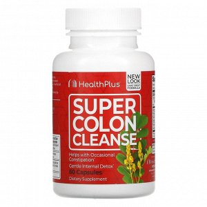 Health Plus, Super Colon Cleanse, 530 мг, 60 кап.