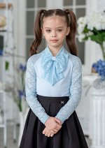 Снежанна блузка трикотажная голубой.