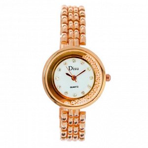 Часы наручные женские "Disu", циферблат d=2.7 см, золото 4407065