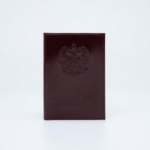 Обложка для паспорта, цвет бордовый 7096890