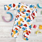 Утеплённый комбинезон с закрытой ножкой Mj?lk Sleep and Play Color Spots