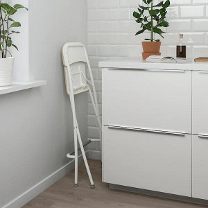 IKEA FRANKLIN ФРАНКЛИН Стул барный, складной, белый/белый63 см