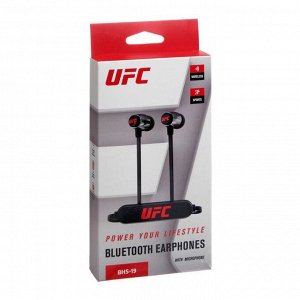 Наушники Red Line UFC BHS - 19, вакуумные, беспроводные, Bluetooth 4.1, черные