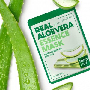 Тканевая маска с алоэ вера FarmStay Real Aloe Vera Essence Mask, 1шт*23мл