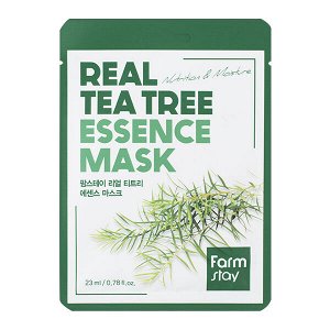 Тканевая маска с чайным деревом FarmStay Real Tea Tree Essence Mask, 1шт*23мл