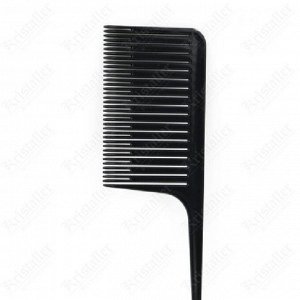 Расчёска для мелирования Black широкая, пластиковый хвост