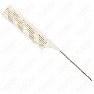 Расчёска для мелирования White узкая, металлическая спица