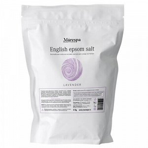 Соль для ванны "English epsom salt" с натуральным эфирным маслом лаванды