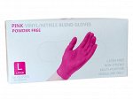 Перчатки Wally Plastic РОЗОВЫЕ, упаковка 100 штук