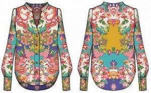 Блуза BLISSFUL PAISLEY BLOUSE