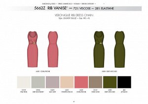 платье VERONIQUE RIB DRESS CHAIN