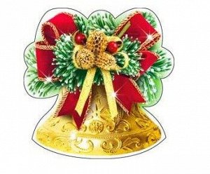 Новогоднее украшение на скотче "Колокольчик"