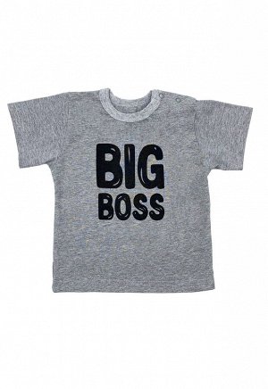Рубашечка Big Boss / Серый меланж
