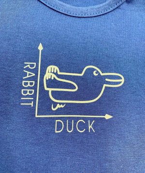 Рубашечка Rabbit / Duck / Синяя