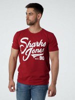Футболка De Luxe Sharks / Бордо