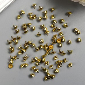 Набор декоративных гвоздиков "Глянец" набор 100 шт золото 0,9х0,9 см