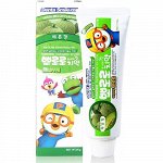 Зубная паста  &quot;Pororo&quot; для детей от 3 лет с пониженным содержанием фтора (со вкусом дыни) (коробка) 90 г / 40