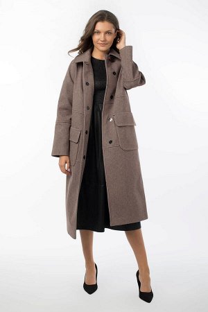 01-10691 Пальто женское демисезонное (пояс)