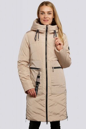 Пальто Яркий акцент в ваш зимний гардероб внесет
красивое зимнее пальто с накладными карманами. Силуэт прямой, умеренного
объема. Центральная застежка на «молнии». Накладные карманы имеют 2 входа: оди