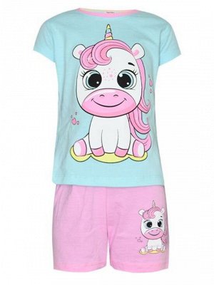 Baby Style Комплект футболка и шорты для девочек арт. МД 005-36