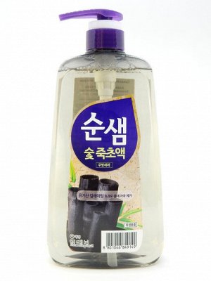 Aekyung / Средство для мытья посуды СУНСЭМ БАМБУКОВЫЙ УГОЛЬ, 1 кг (983 мл