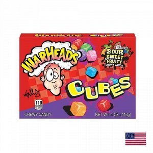 Warheads Chewy Cubes 113g - Кислые жевательные кубики