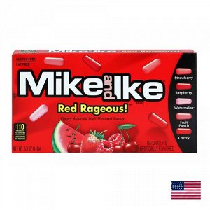 Mike and Ike Red Rageous! 141g - Конфеты в форме капсул. Красные фрукты