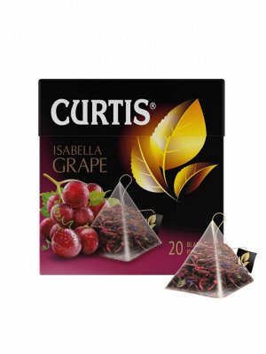 Чай Curtis Isabella Grape  пирамид. чер. с красным виноградом 1.8*20пак