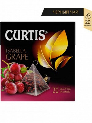 Чай Curtis Isabella Grape  пирамид. чер. с красным виноградом 1.8*20пак