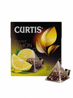 Чай Curtis Sunny Lemon 1.7*20пак пирамид. черный с лимоном